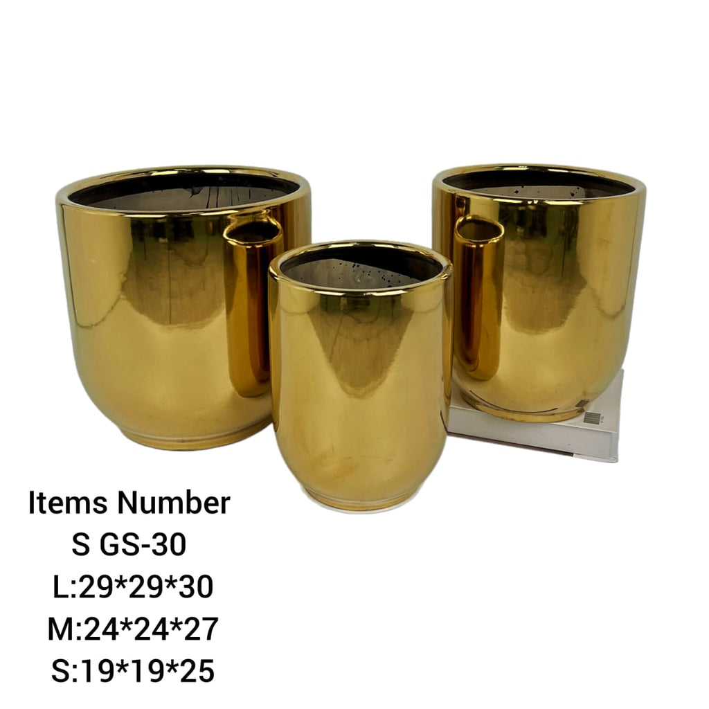 3Pcs Set of Ceramic Pots
