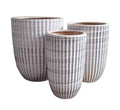 Brushed Sand color CERAMIC pot