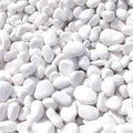 Snow-white Riverstone pebbles 20KG